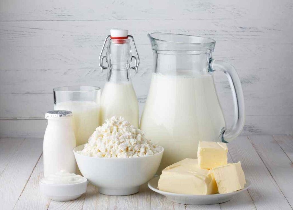 low-fat or skim dairy products