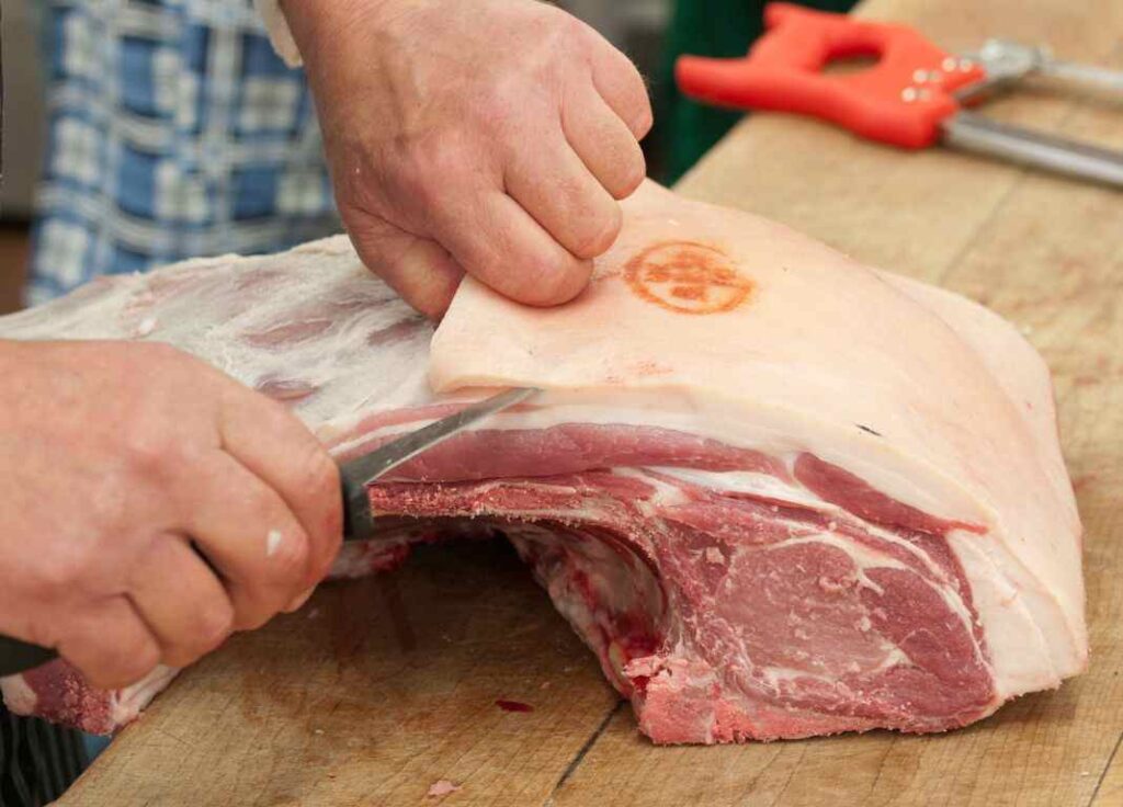 remove the skin from meat